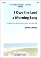 I Owe the Lord a Morning Song SATB choral sheet music cover